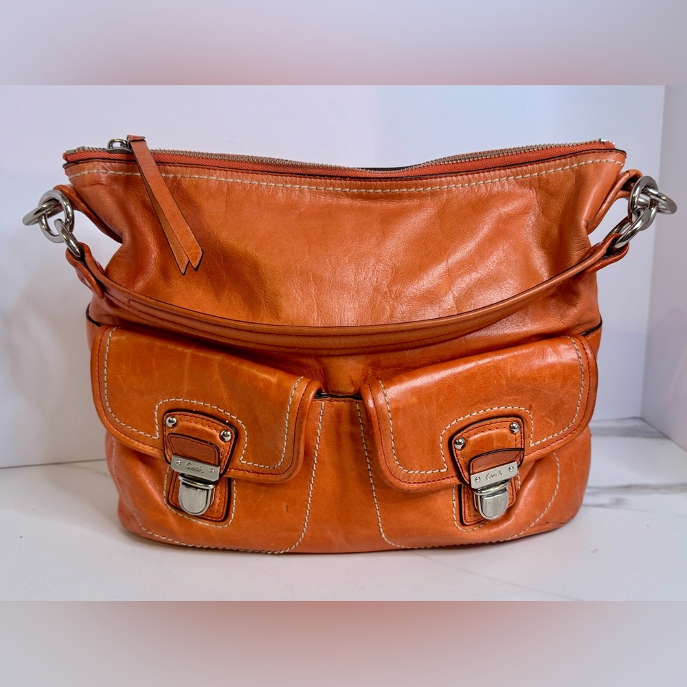 Coach Orange Leather Women's Bag